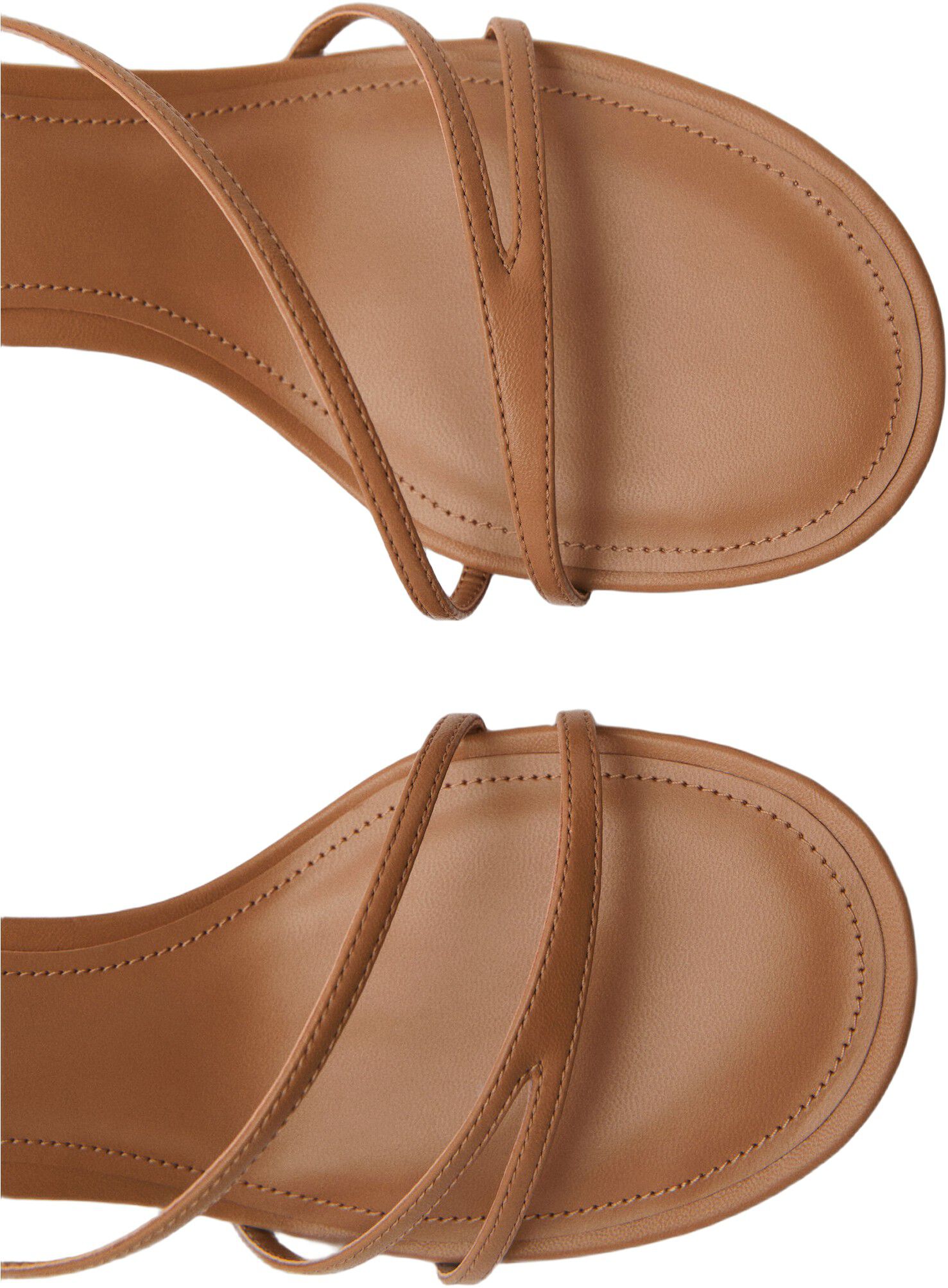 Animal print strap heel sandal