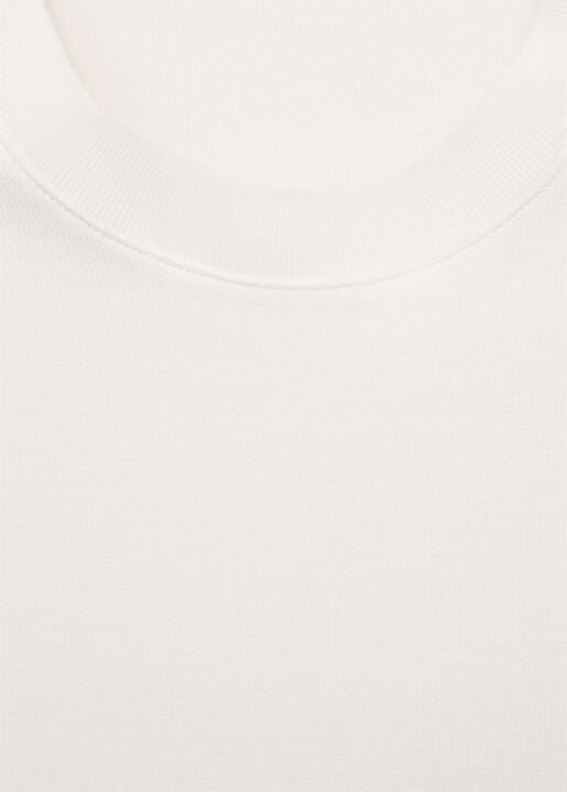 Regular-fit textured t-shirt