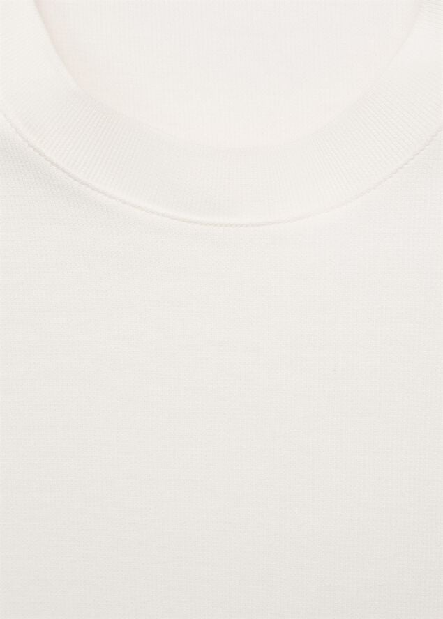 Regular-fit textured t-shirt