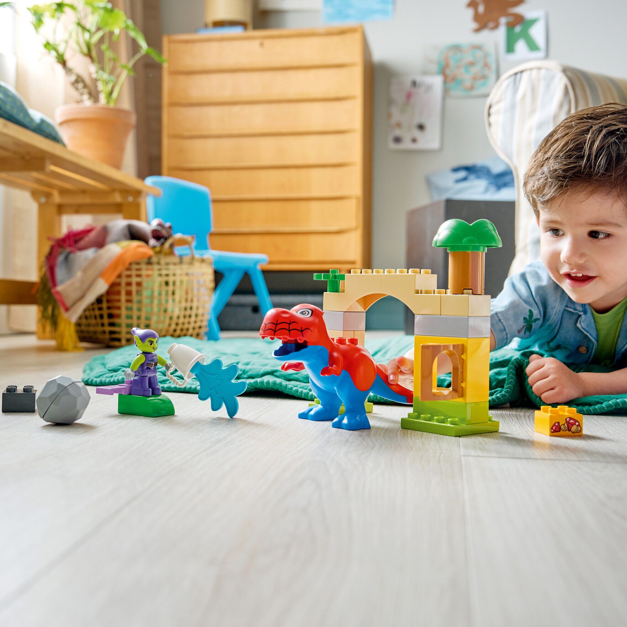 Spidey-Rex-dinosaur mod Green Goblin 10463