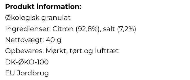 Saltet Citron