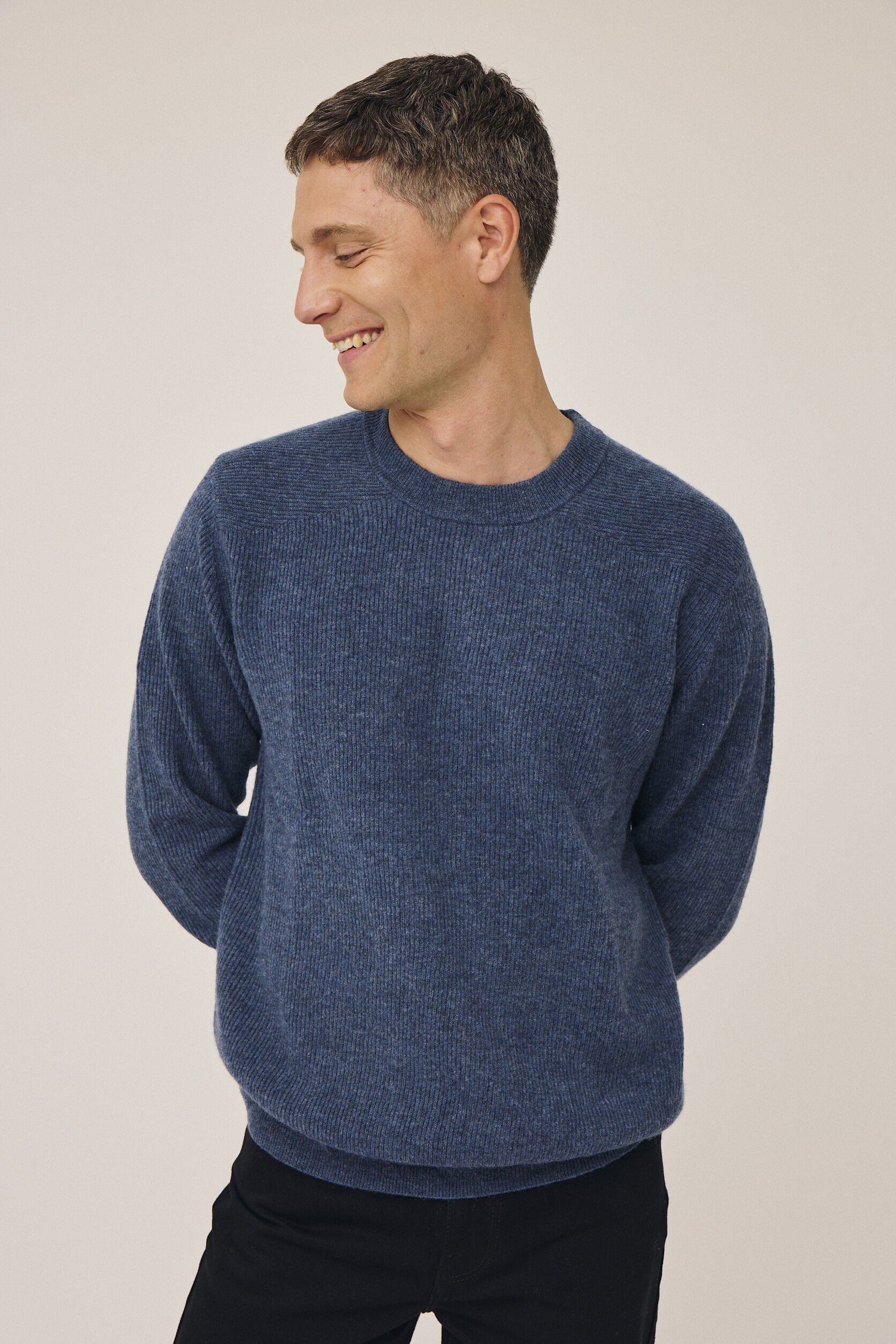 Maryn 5 Rib strik sweater - 100% lammeuld RWS