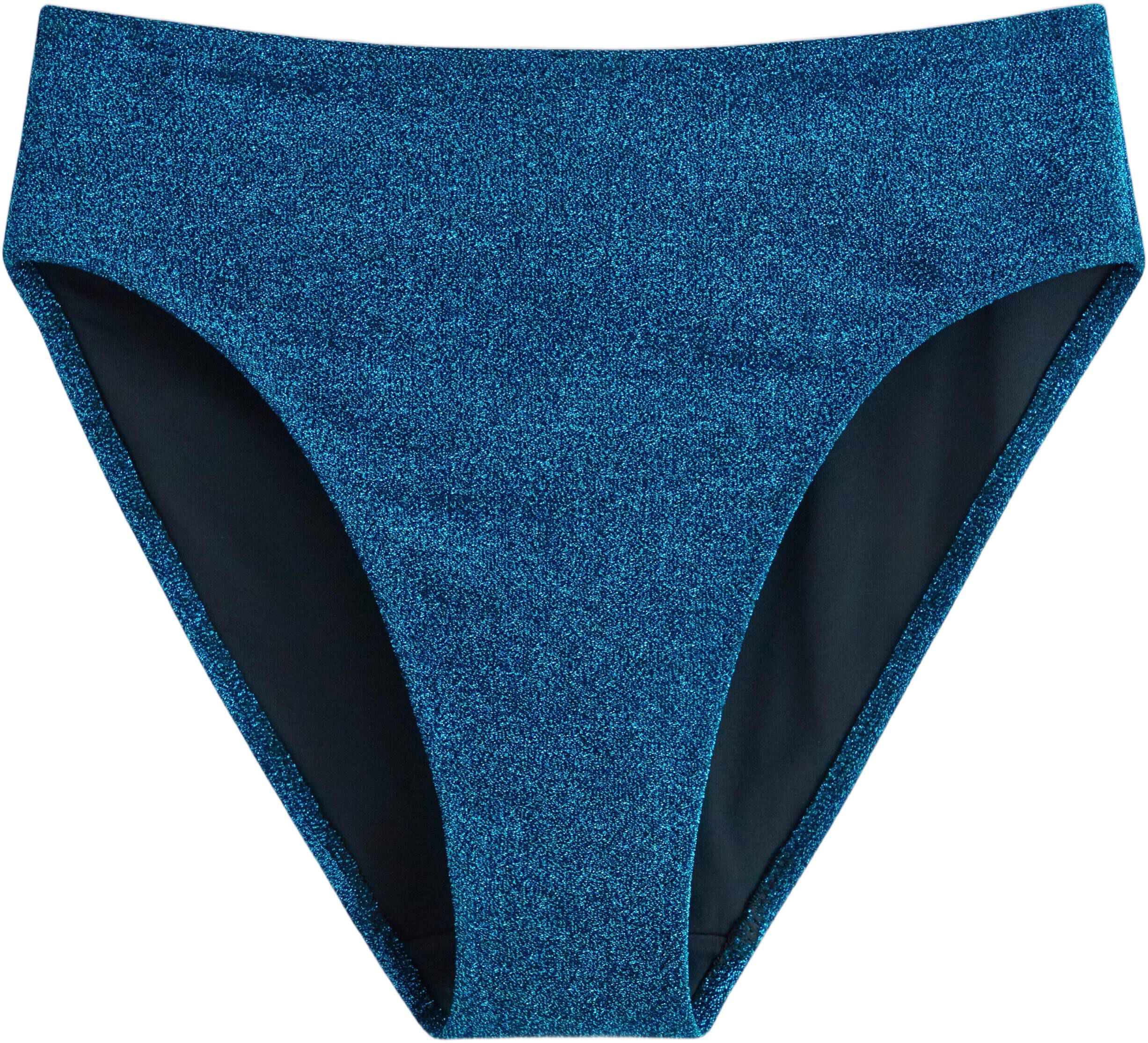 H&oslash;jtaljet bikiniunderdel med lurex