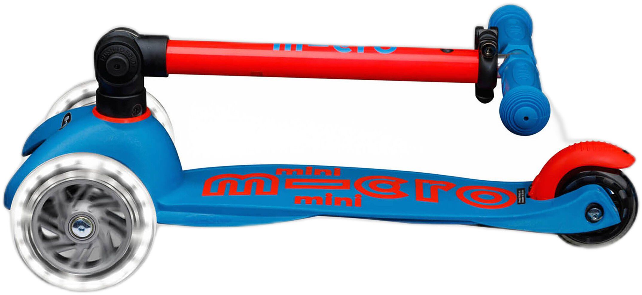 Micro - Mini Deluxe Foldbar LED - Neon Flashing Red