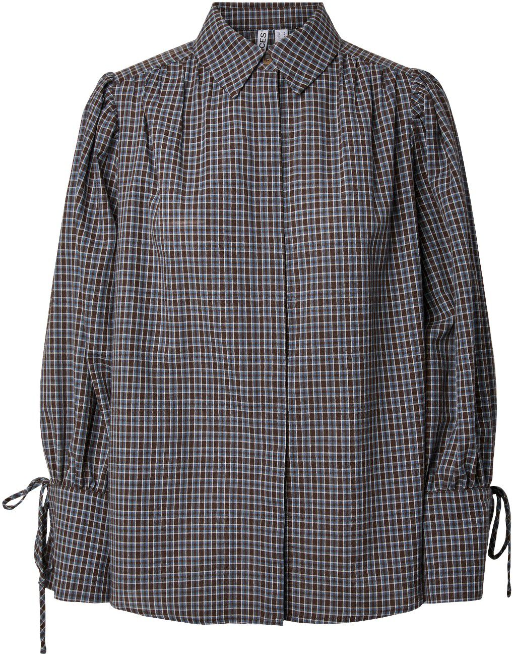 PCJUNA LS PLEATED DETAIL SHIRT WNV