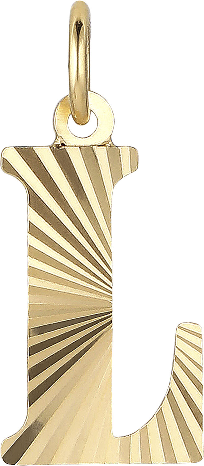 Reflection Letters, gold-plated sterling silver-L