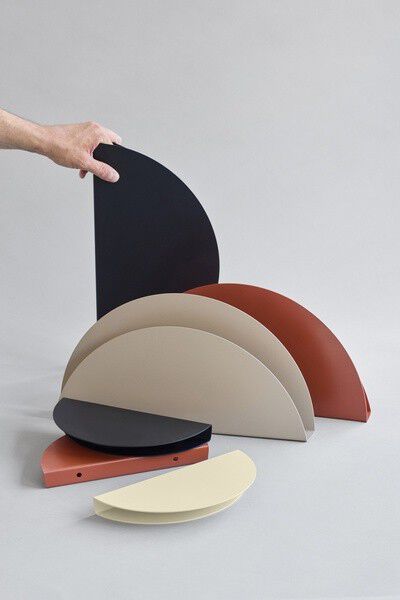 Half Moon Shelf: Warm Grey: Large