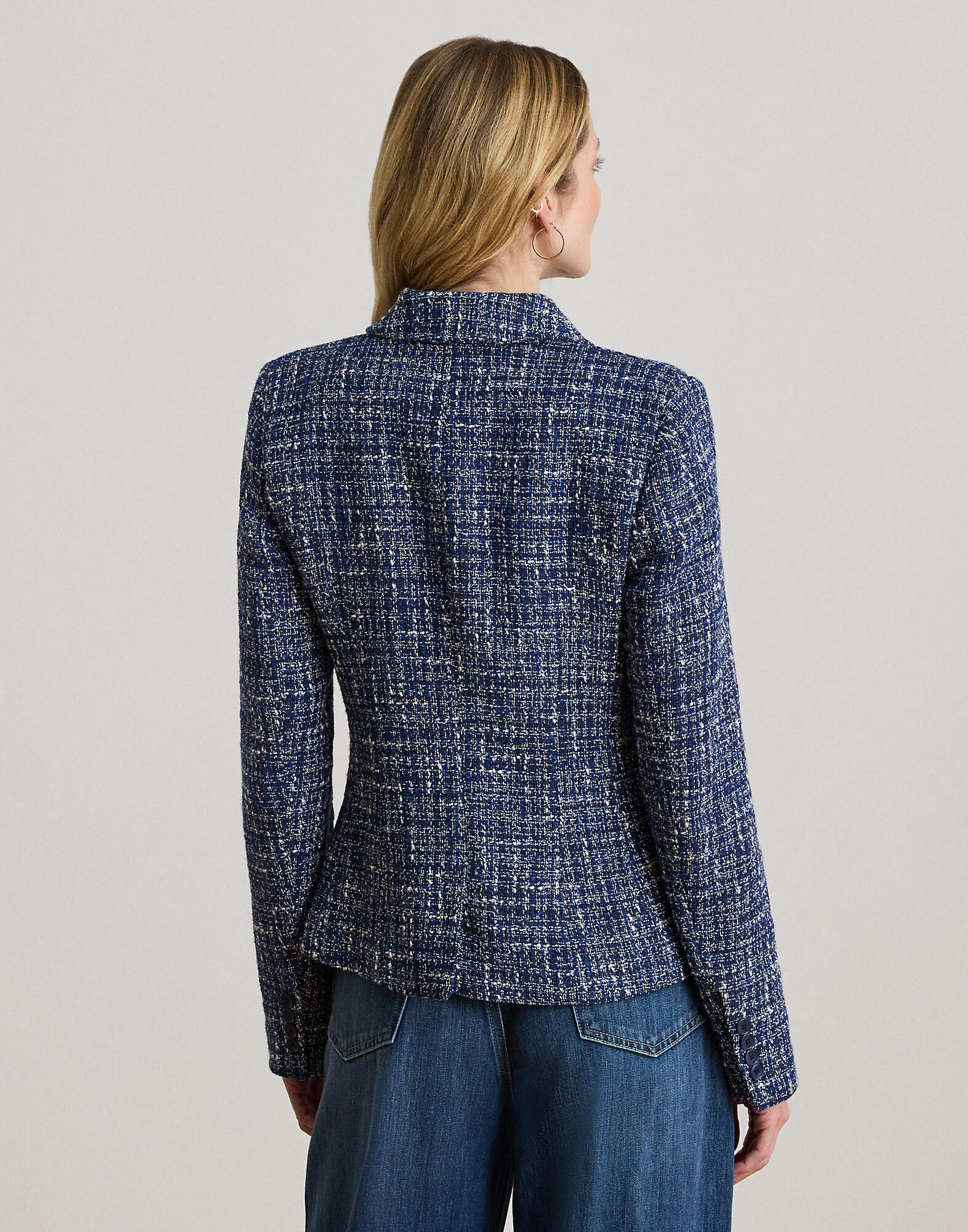 Cotton-Blend Boucl&eacute; Blazer