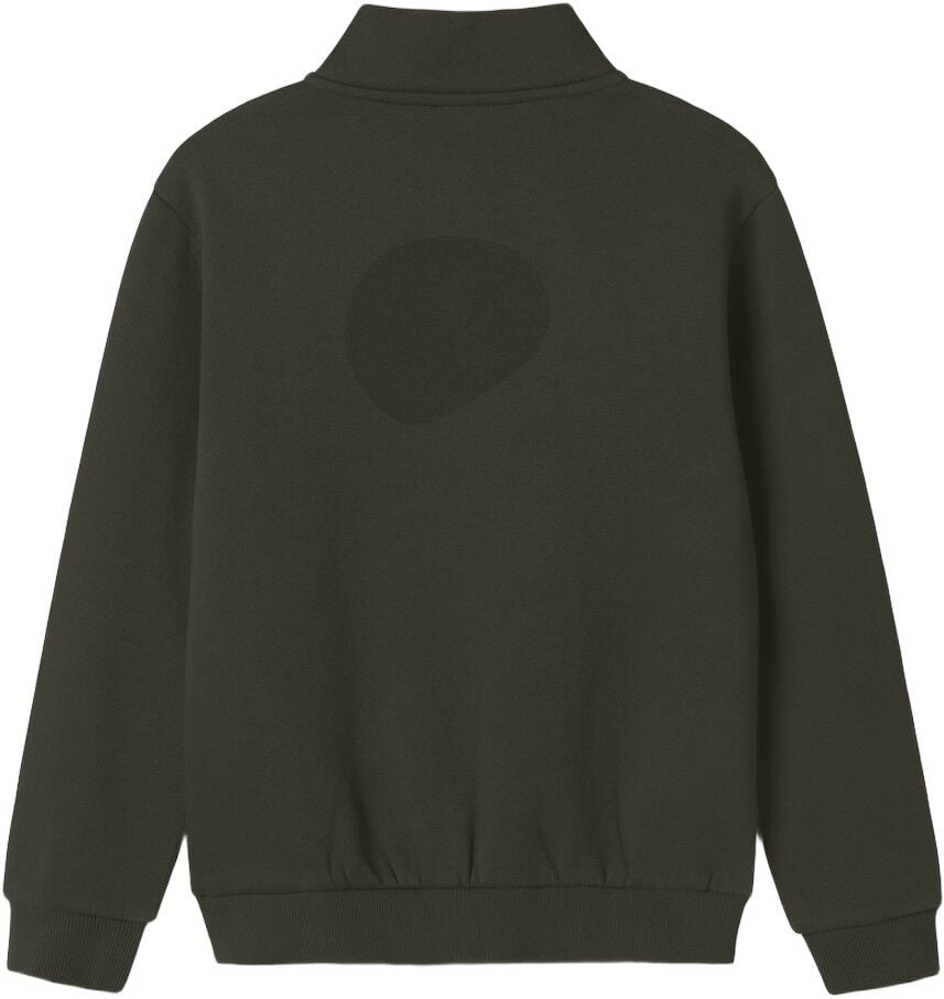 NKMBRODY LS NREG SWEAT ZIP BRU NOOS