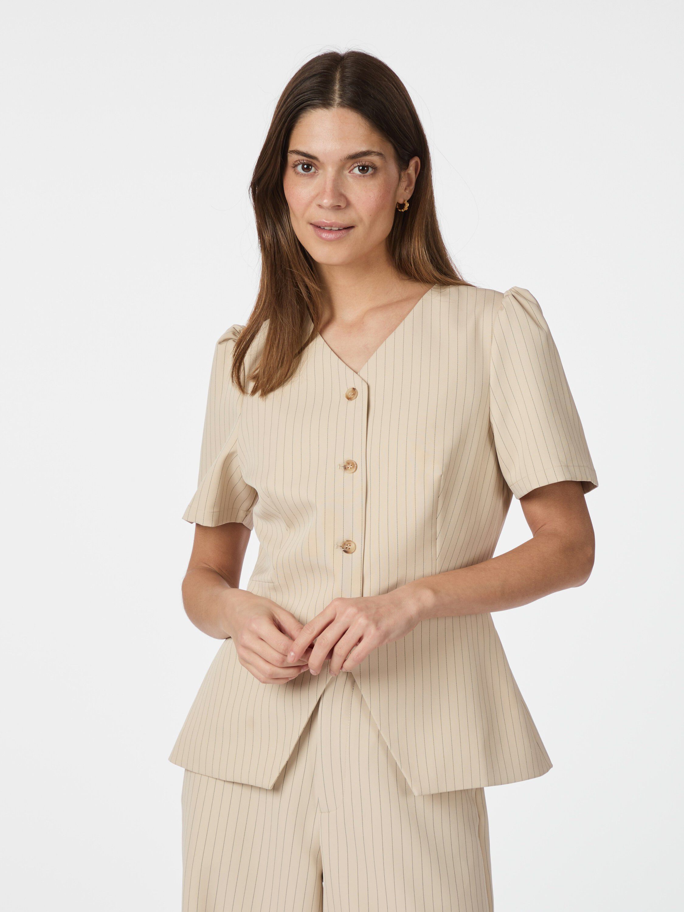 Jules Pinstriped Blouse