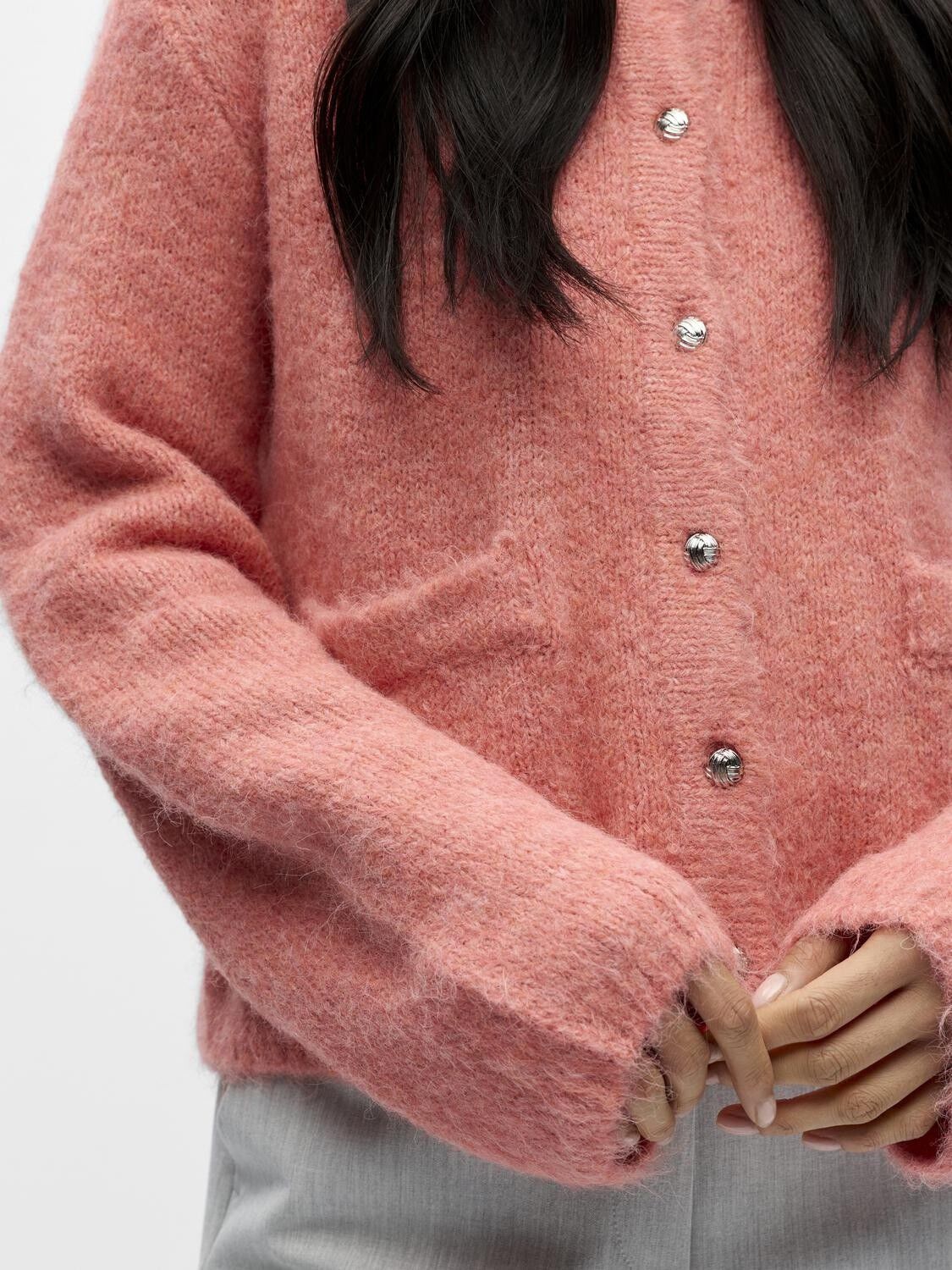 OBJSAGGIA RE L/S KNIT CARDIGAN NOOS