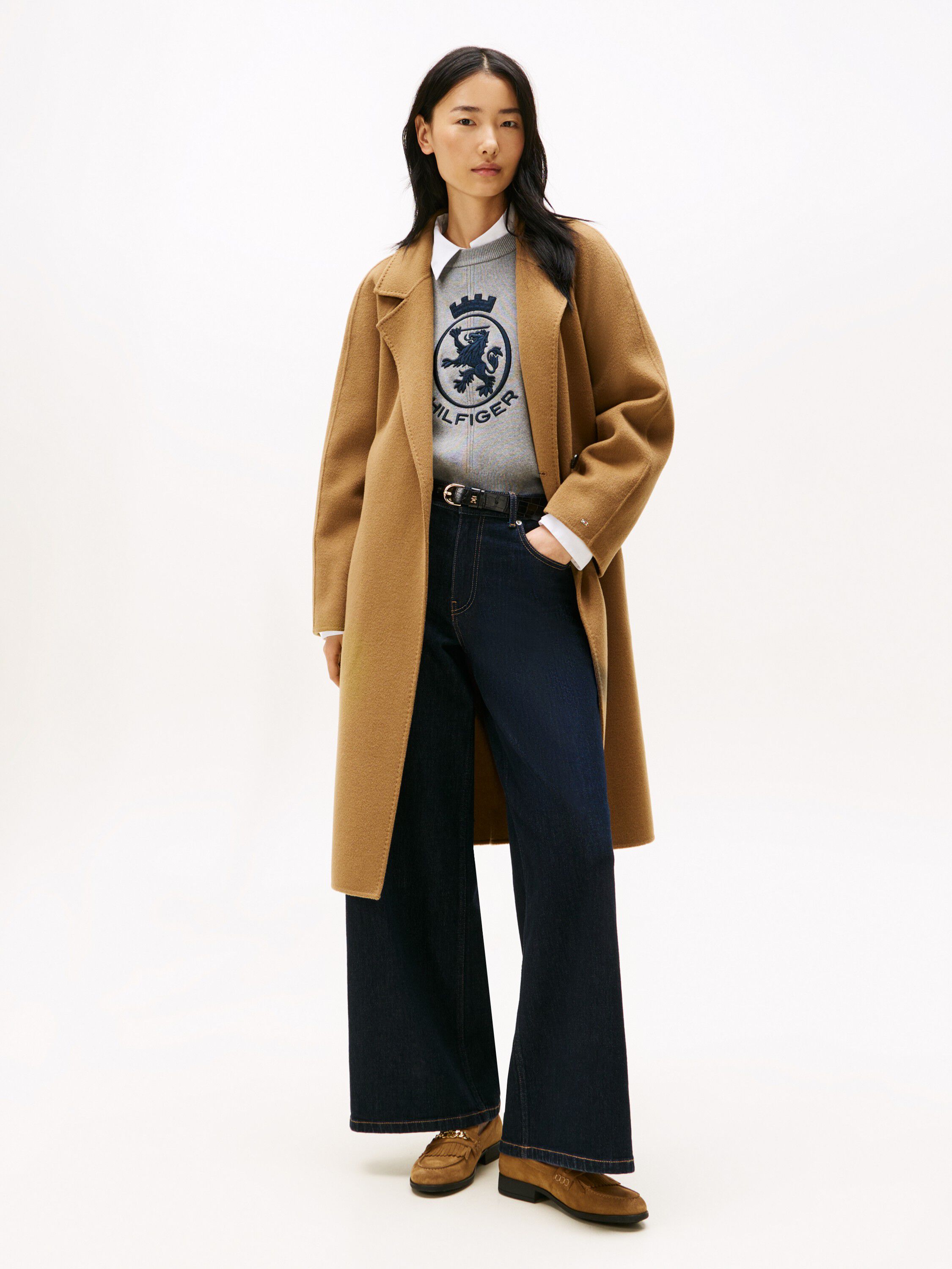 TH CHAIN FRINGE SUEDE LOAFER