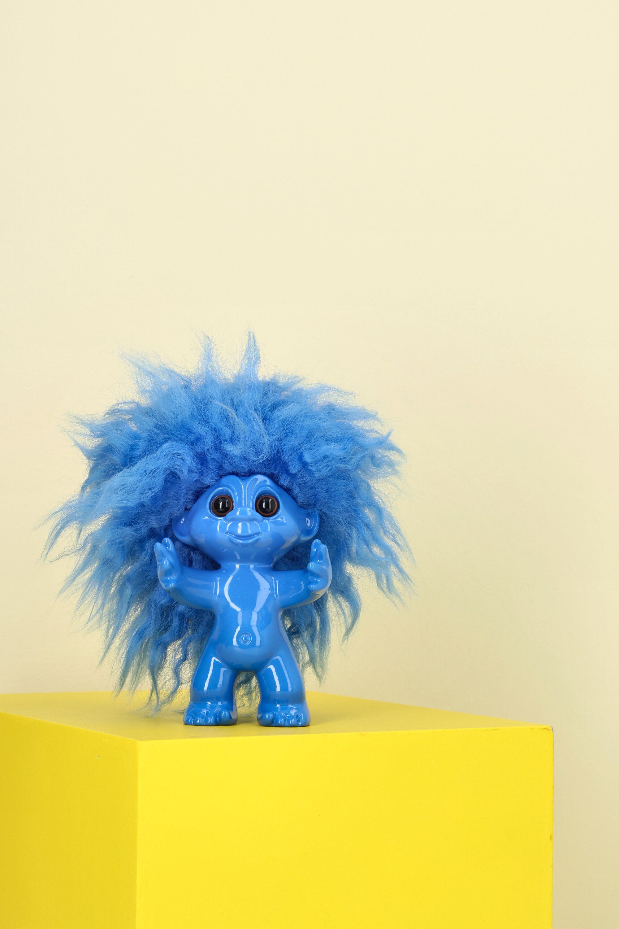 Lykketrold, lysebl&aring;, 9 cm