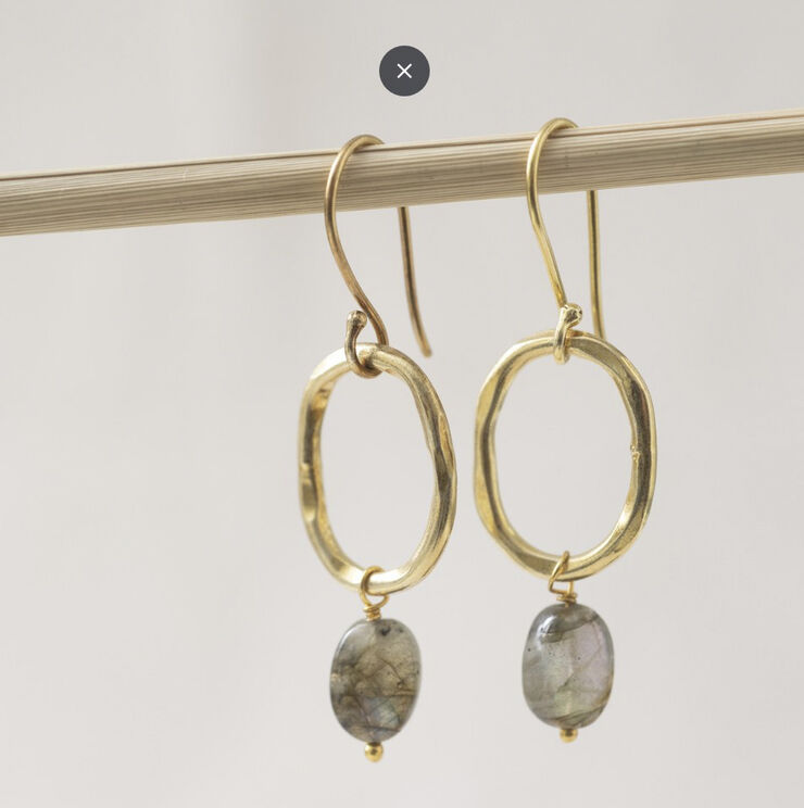 Graceful Labradorite GP Earrings