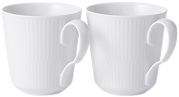 HVID RIFLET 2-PAK KRUS, 28 CL