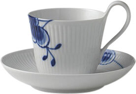 Blue Mega Cup and Saucer 24cl