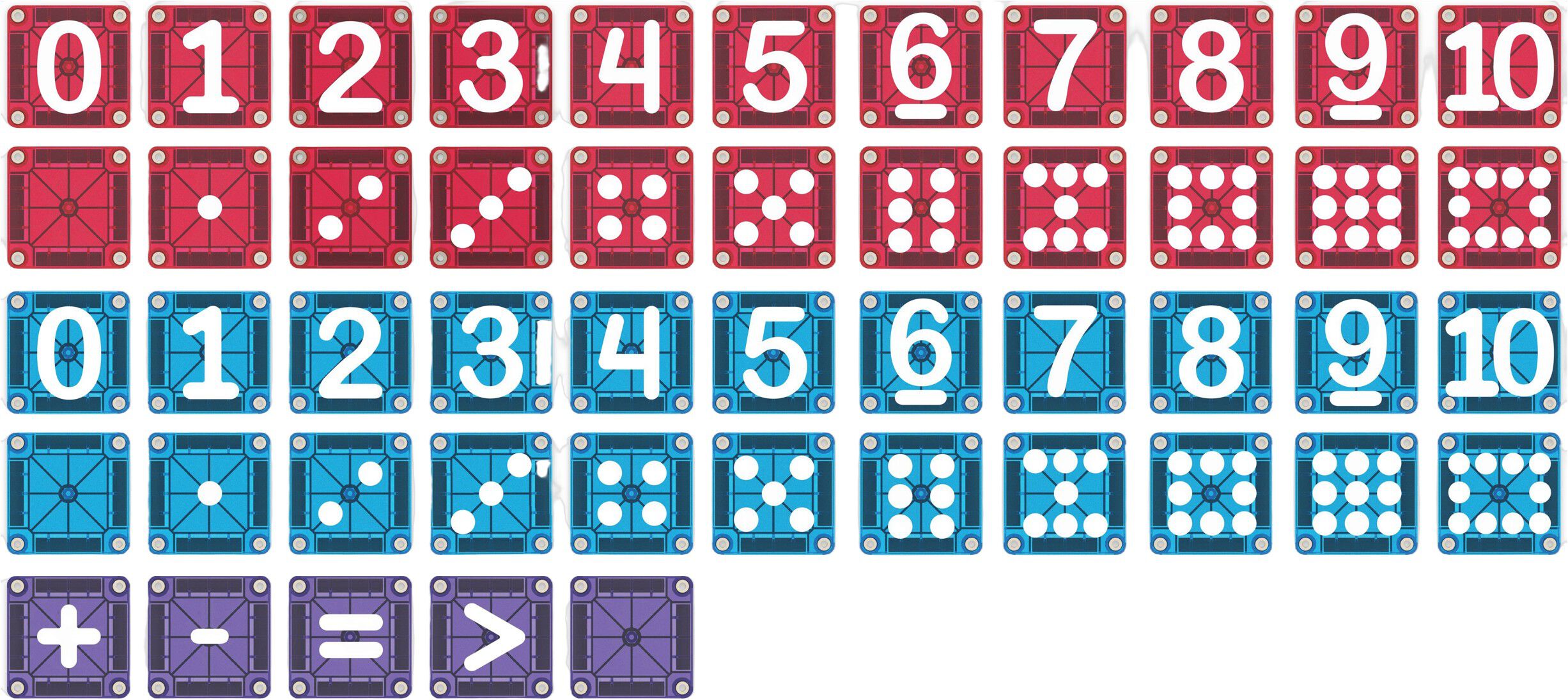 MAGNA-TILES, Learn Numbers, 56 pcs