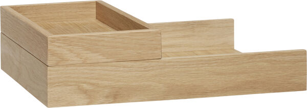 Rail Desk Organiser Natural set of 2