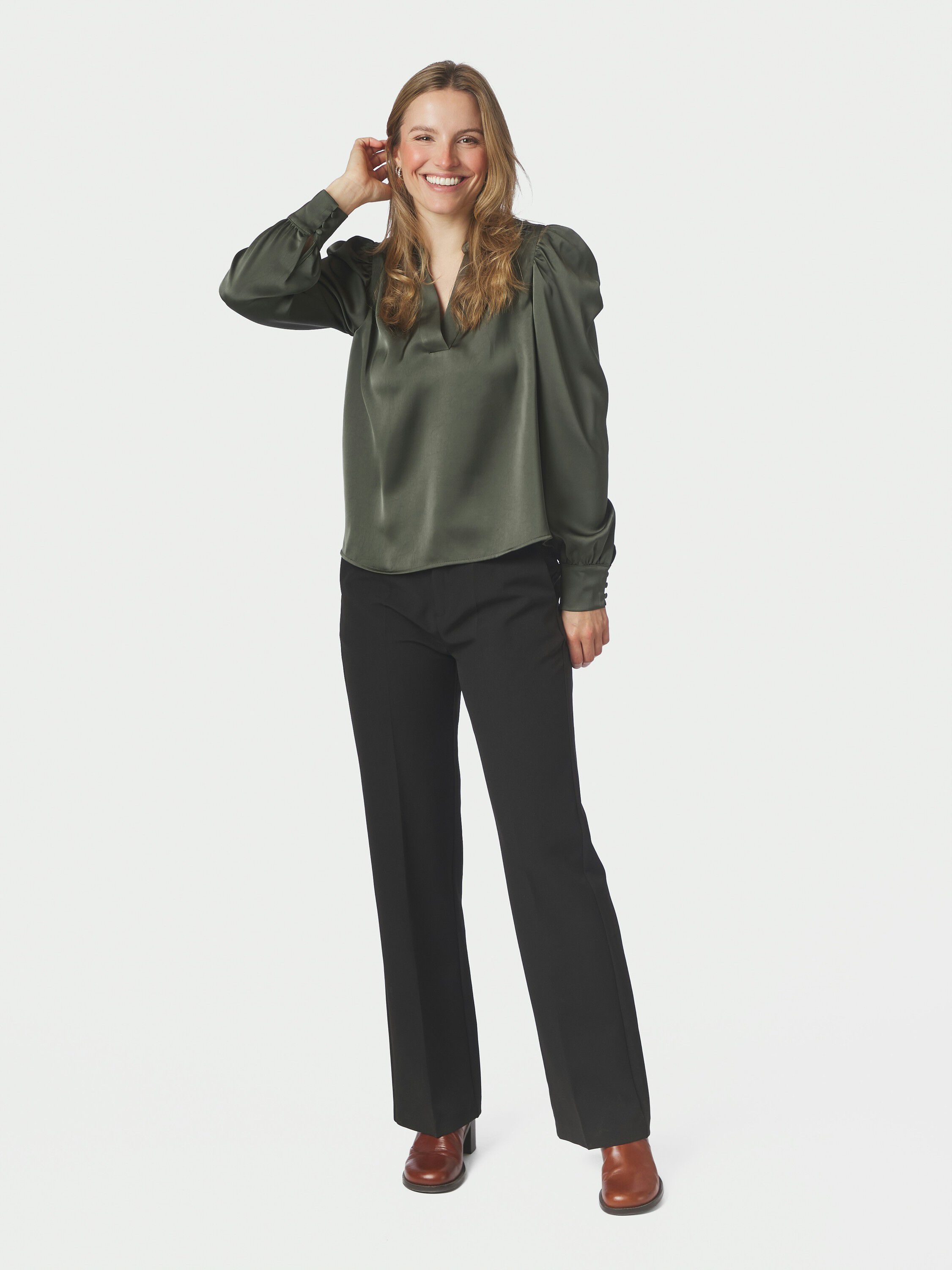 Rosslyn Heavy Sateen Blouse
