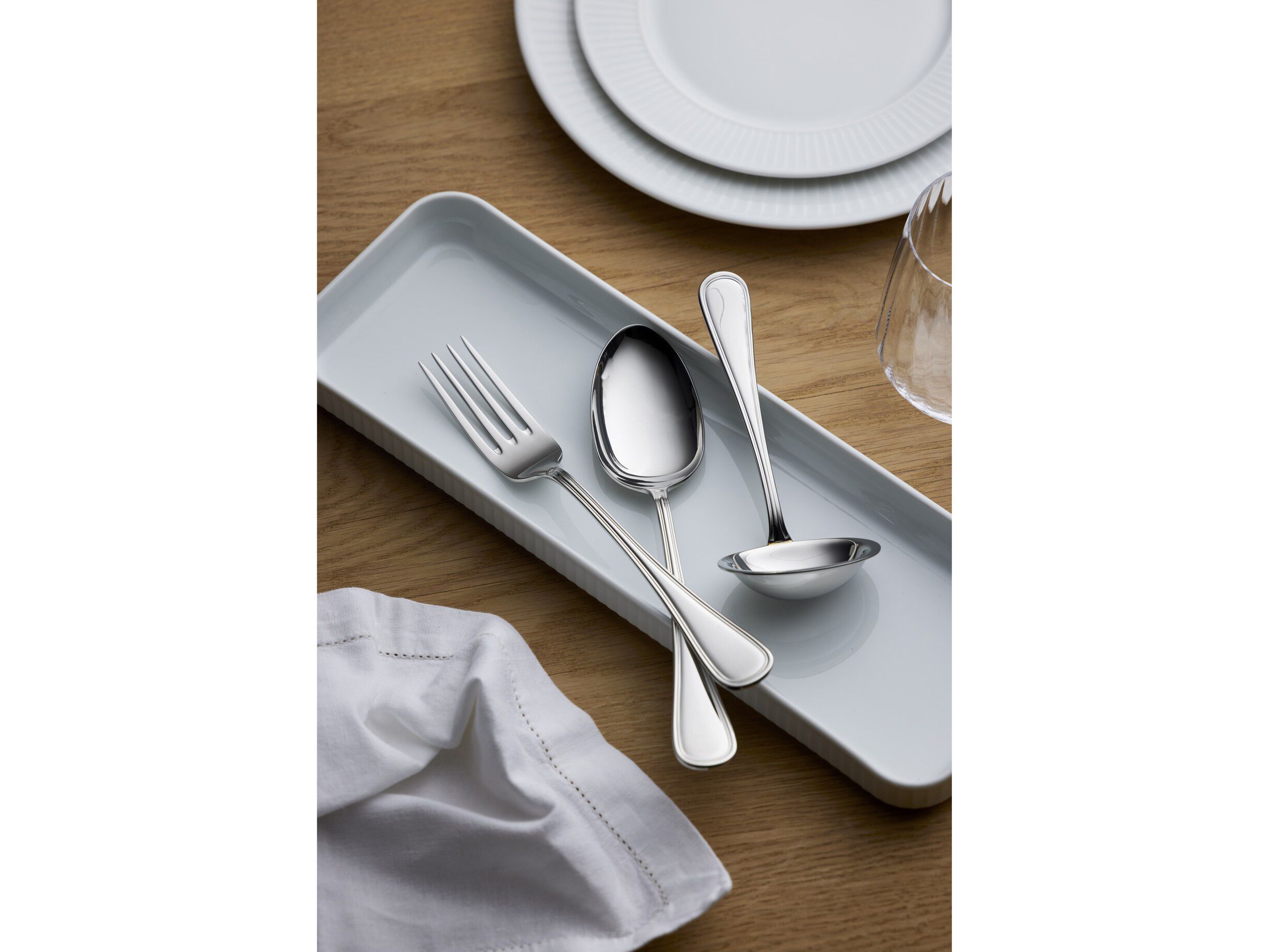 Serveringsgaffel Oxford 23 cm Blankt st&aring;l