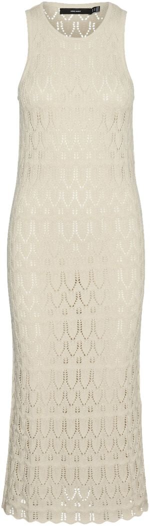 VMFABIENNE SL O-NECK CALF DRESS