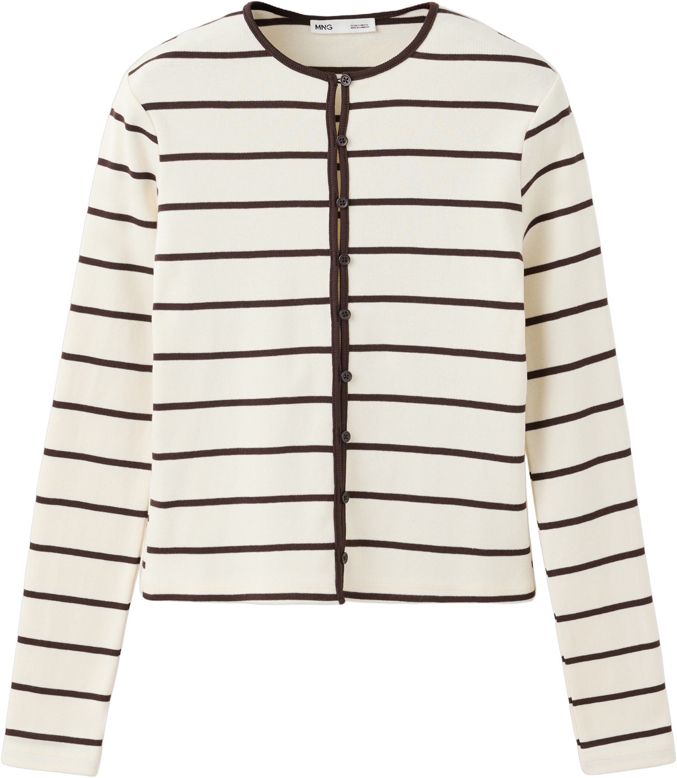 Stripped knit cardigan