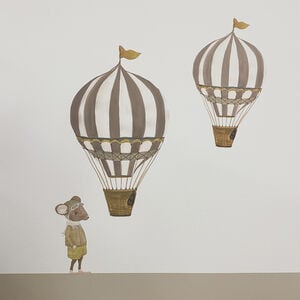 Retro air balloon small brown