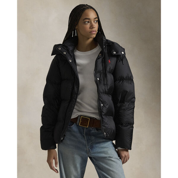 Water-Repellent Quilted Down Jacket