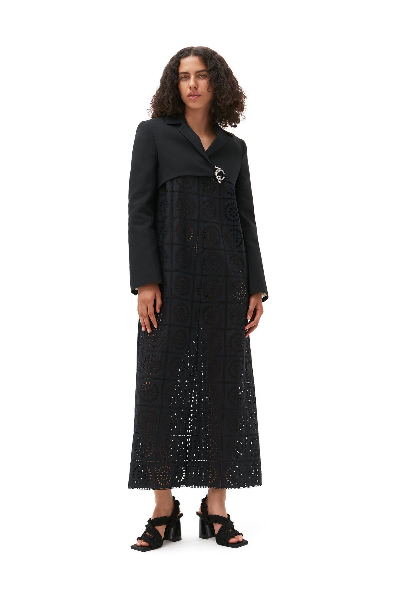 Cotton Suiting Cropped Blazer