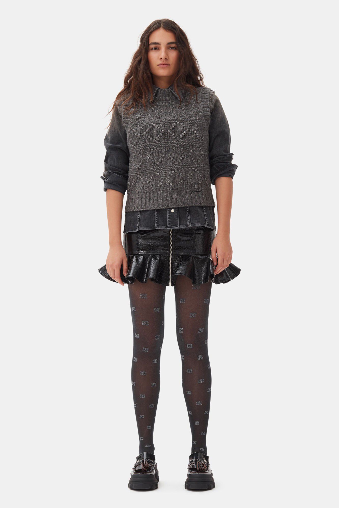 Wool Cotton Bubble Vest