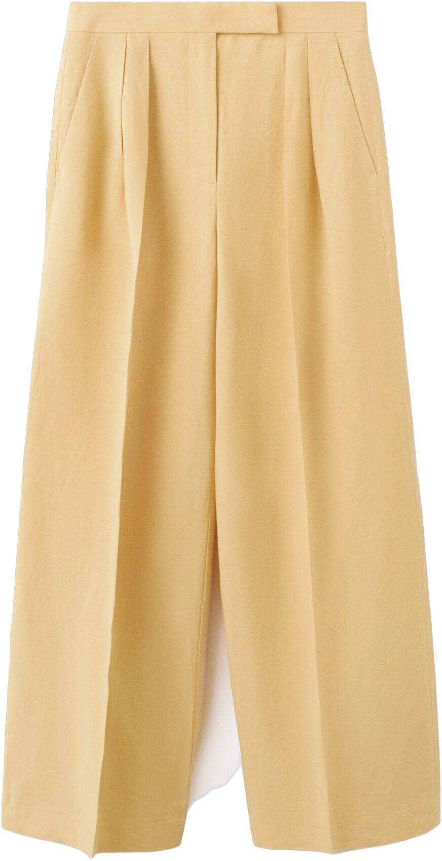 Straight mid-rise trousers