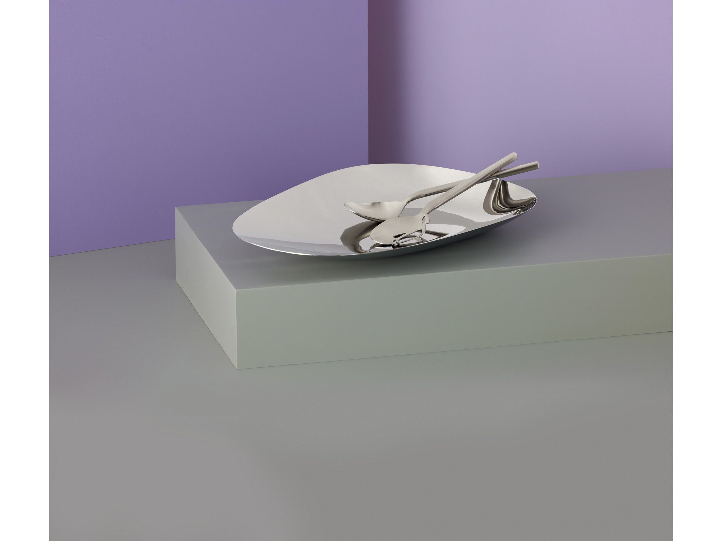 Salatbestik Dorotea 27 cm Mat st&aring;l