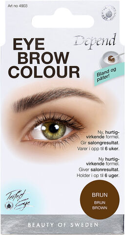 Eyebrow colour Brown