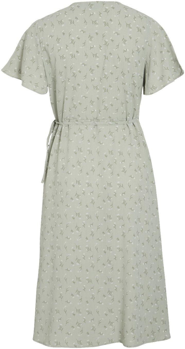 VILOVIE S/S WRAP MIDI DRESS - NOOS