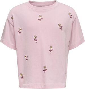 KMGCREAM LIFE SS LOOSE PRINTED TEE