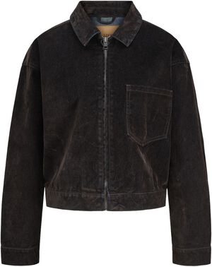 JXMIA FLOCK LS DENIM JACKET DNM