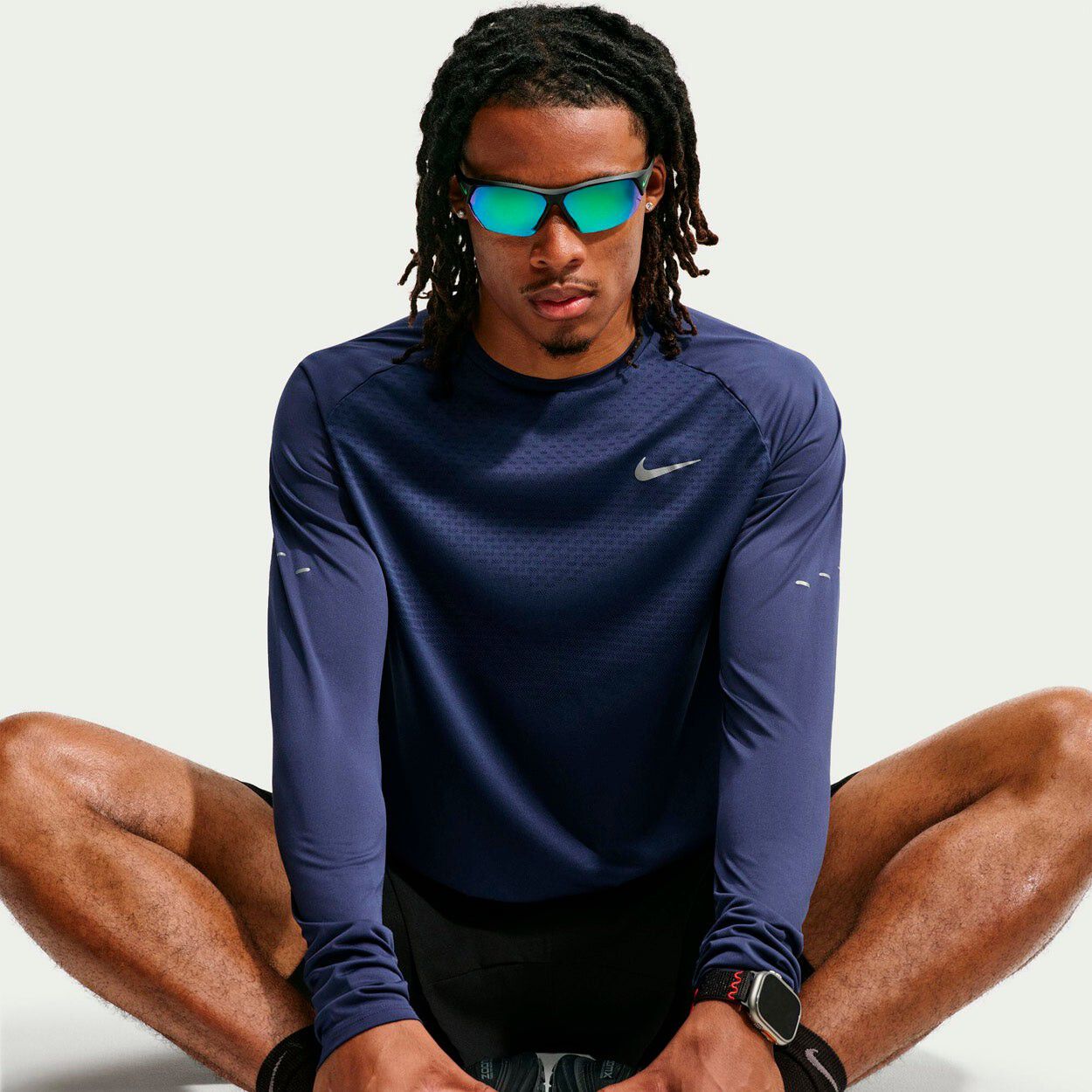Stride Dri-Fit Lang&aelig;rmet L&oslash;be T-shirt