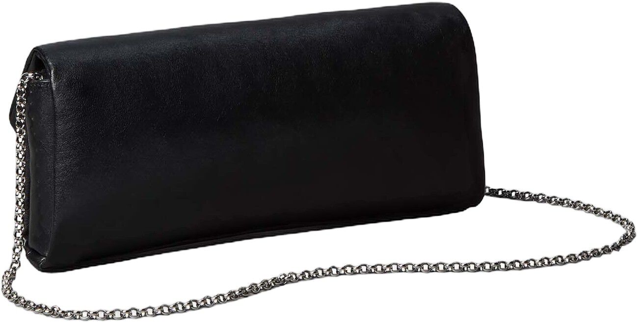 Padded Emblem Hardware Crossbody Clutch