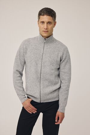 Maryn 4 Cardigan m. lynlås - 100% lammeuld RWS