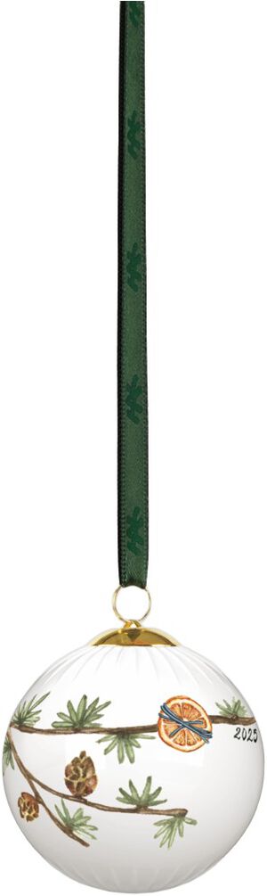Hammershøi Christmas Kugle 2025 Ø6 cm hvid m. deko