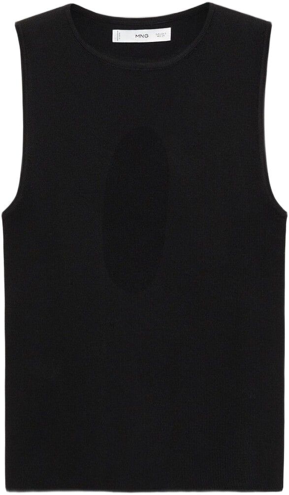 Sleeveless fitted knitted top