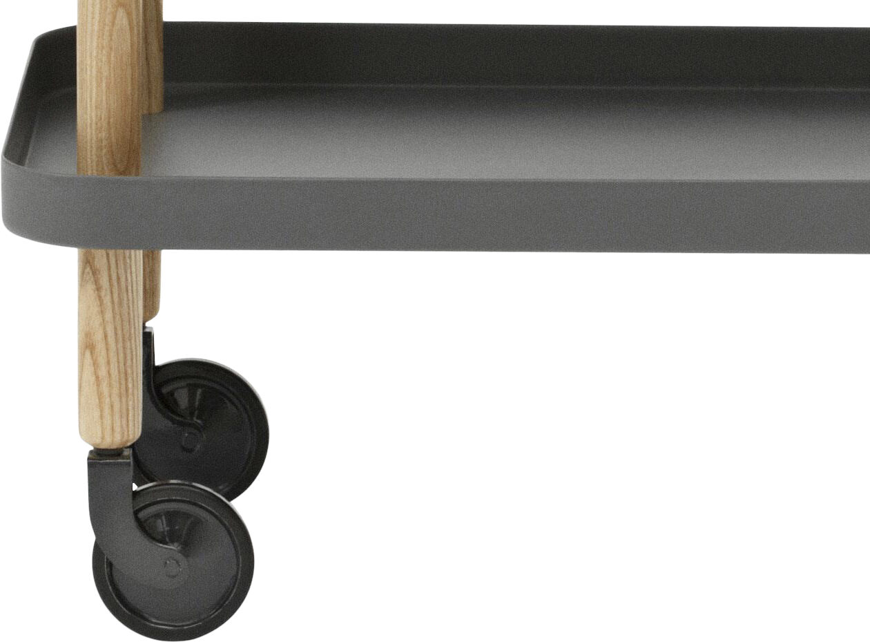 Block bord m&oslash;rkgr&aring;