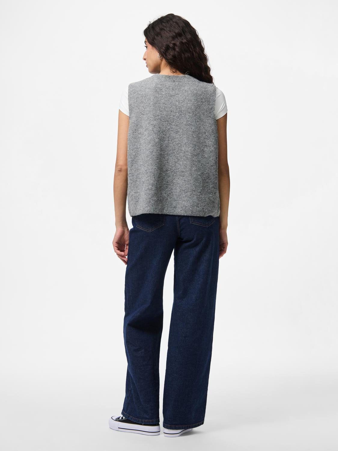 PCSILLY SL REV TIE VEST KNIT NOOS B