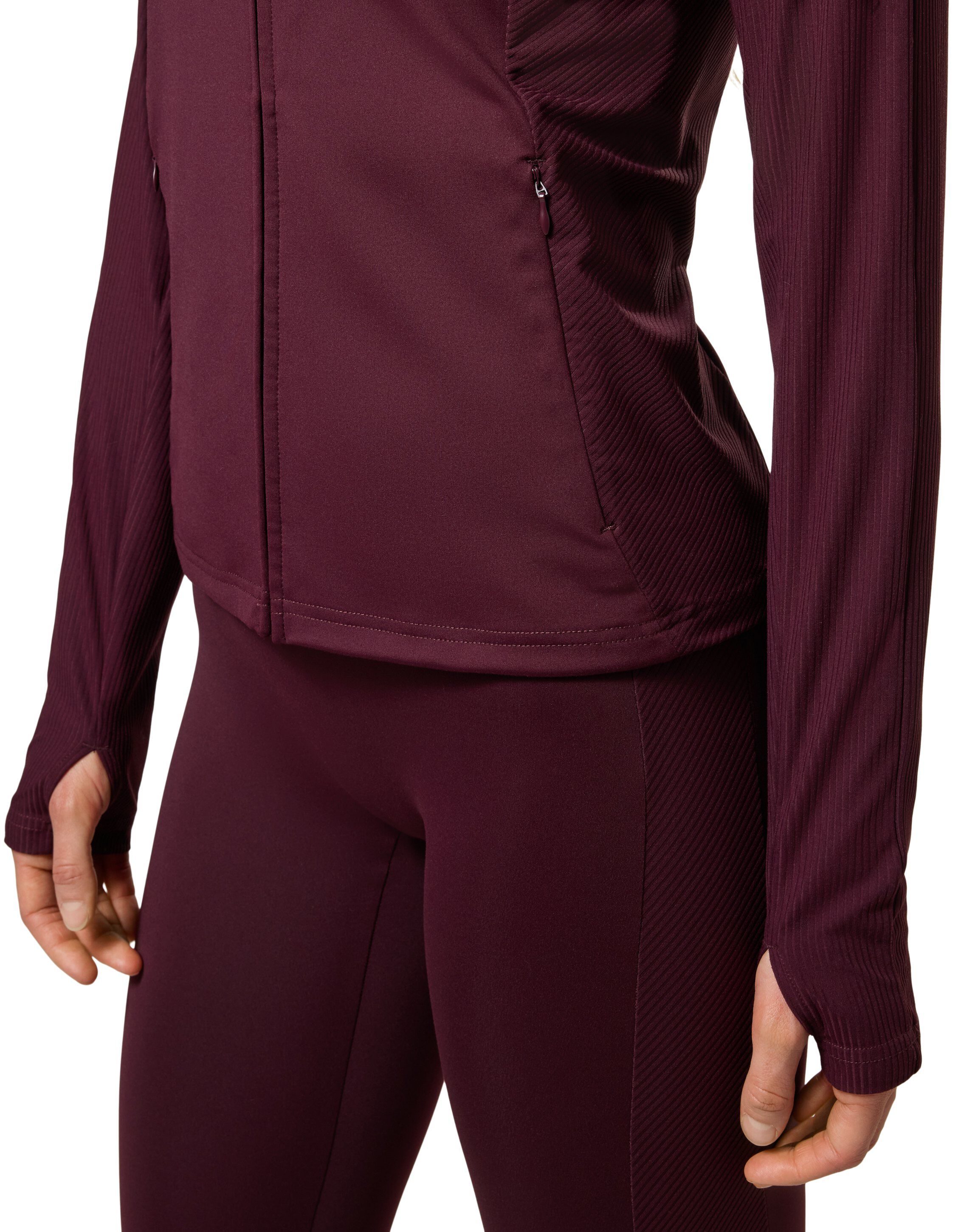 ENE ELLY W RIB ZIP JACKET