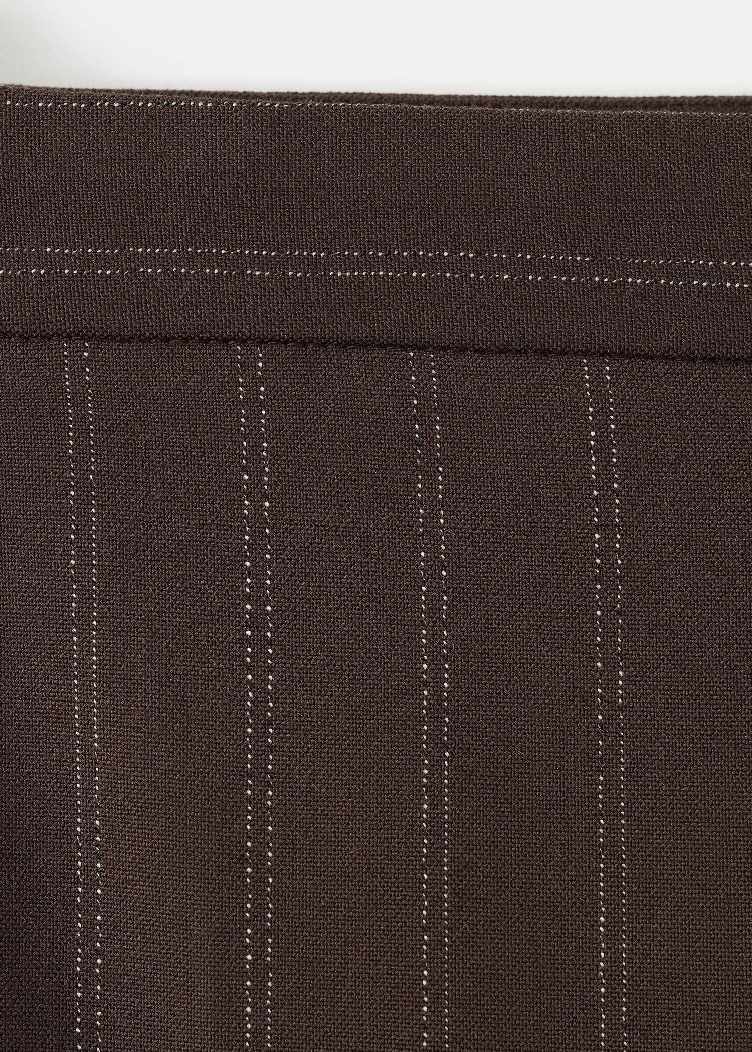 Pinstripe suit trousers