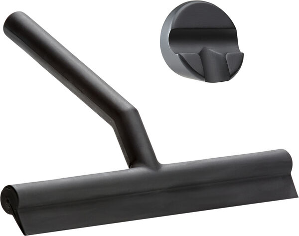 Skraber m. holder Black