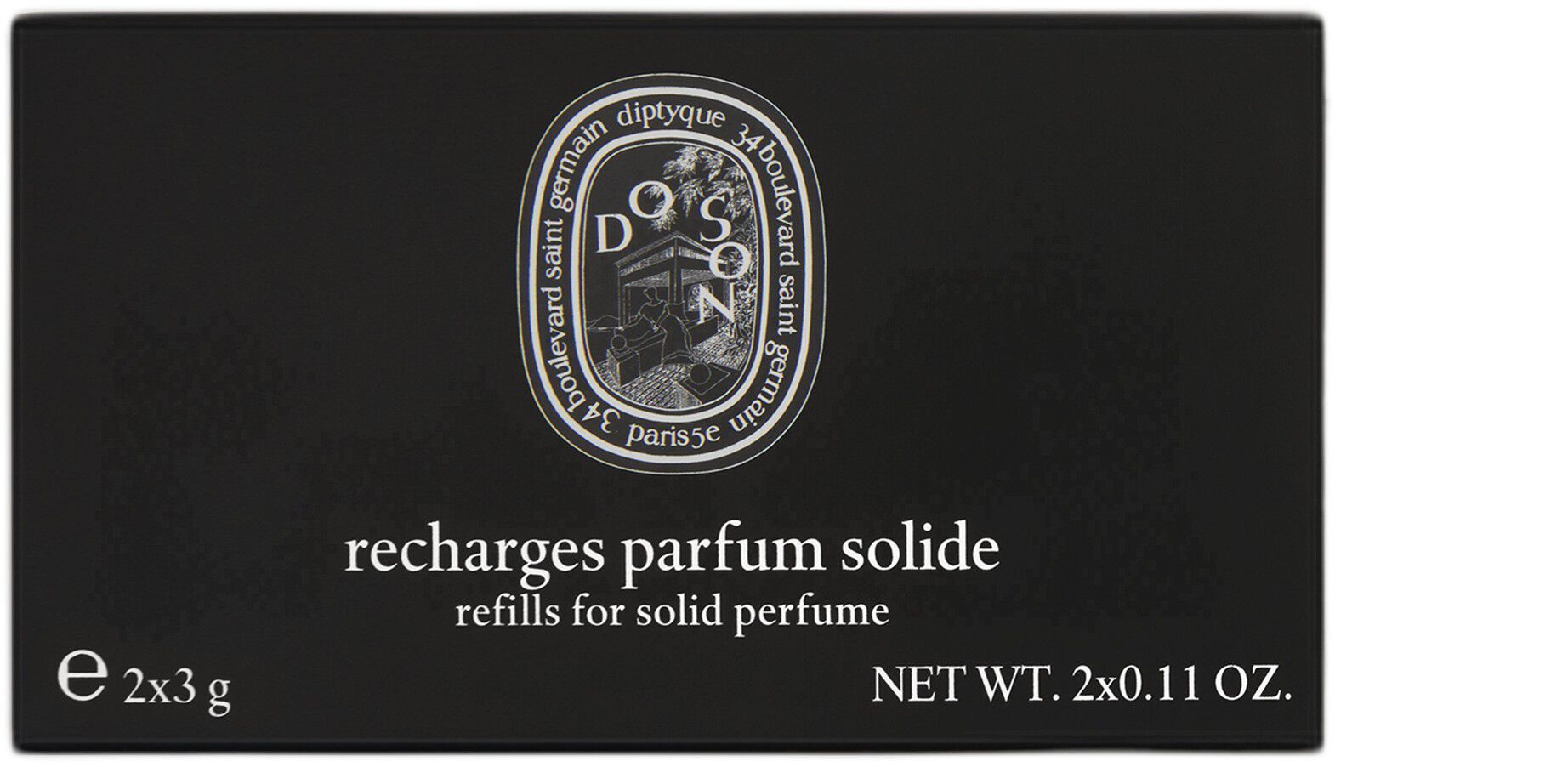 Refill x 2 solid perfume Do Son 3g / 0,13 oz