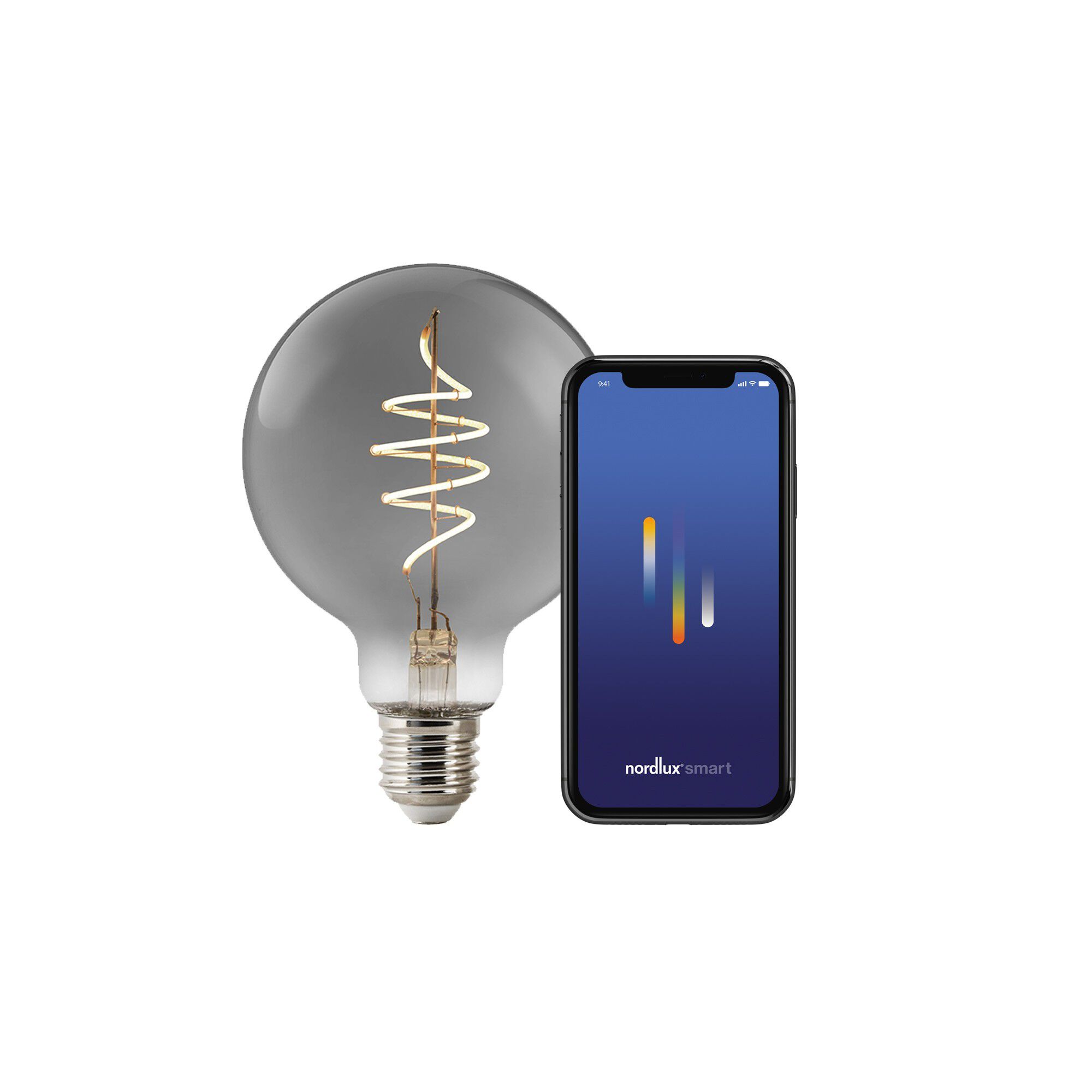 Smart E27 G95 1800 Kelvin 100 Lumen P&aelig;re R&oslash;gfarvet