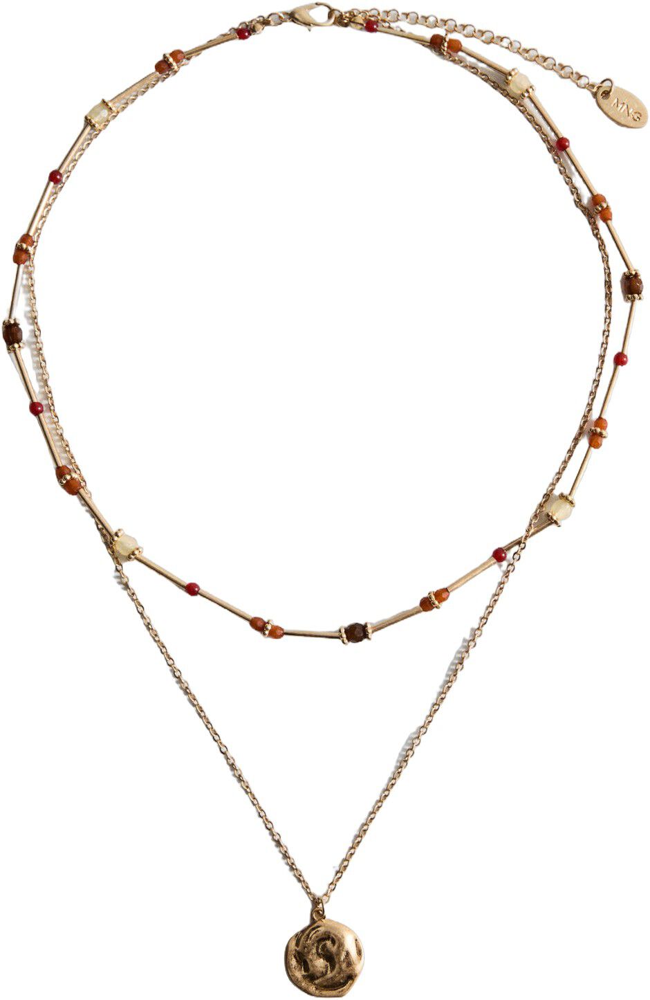 Combined double-pendant necklace