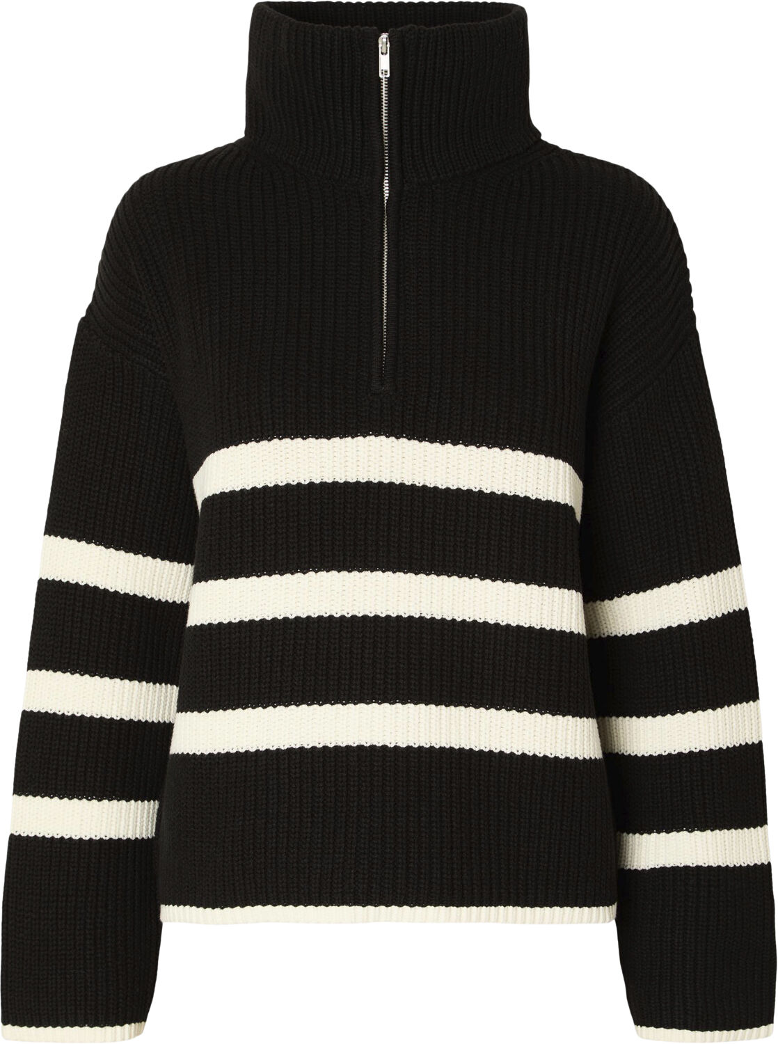 SLFBLOOMIE LS KNIT HALF ZIP